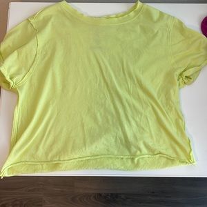 yellow cropped top